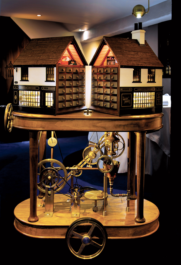 A mechanical Victorian sweetshop delivers the final course at The Fat Duck (photo credit John Carey)